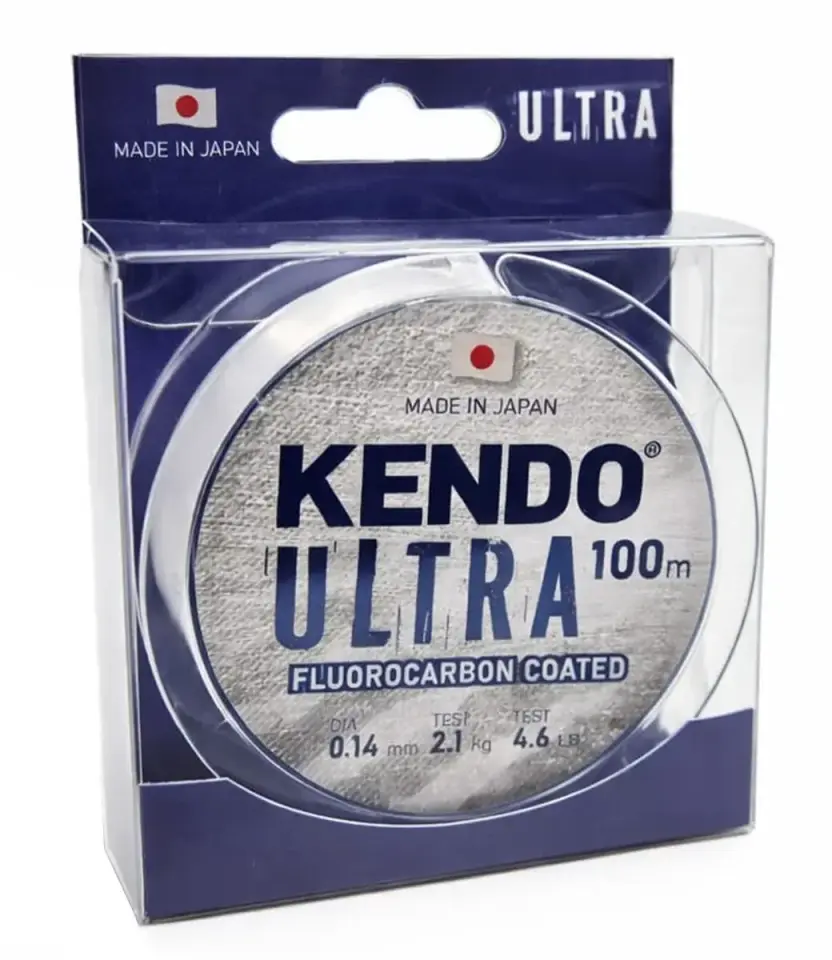 Kendo Ultra Fluorocarbon Coated 100m White Misina 0.40mm