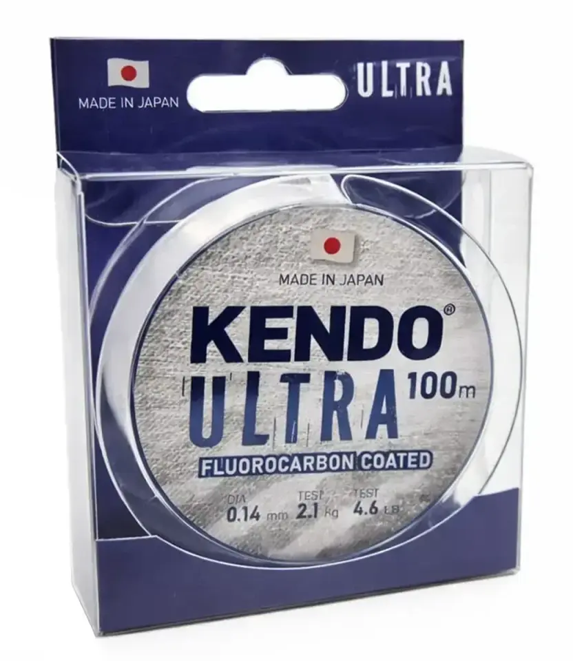 Kendo Ultra Fluorocarbon Coated 100m White Misina 0.22mm