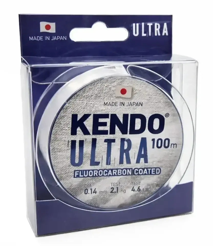 Kendo Ultra Fluorocarbon Coated 100m White Misina 0.20mm