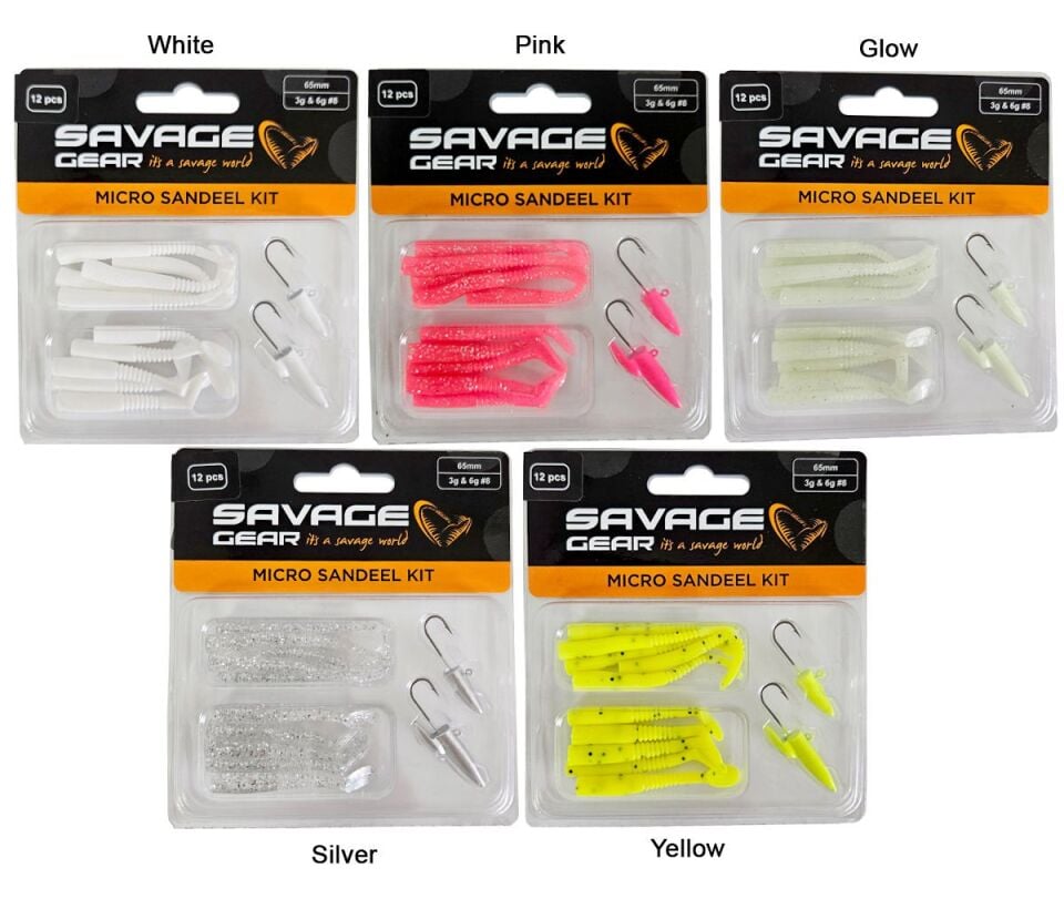 Savage Gear Lrf Micro Sandeel Kit 12 Adet(1+1.5+5) Sahte Balık