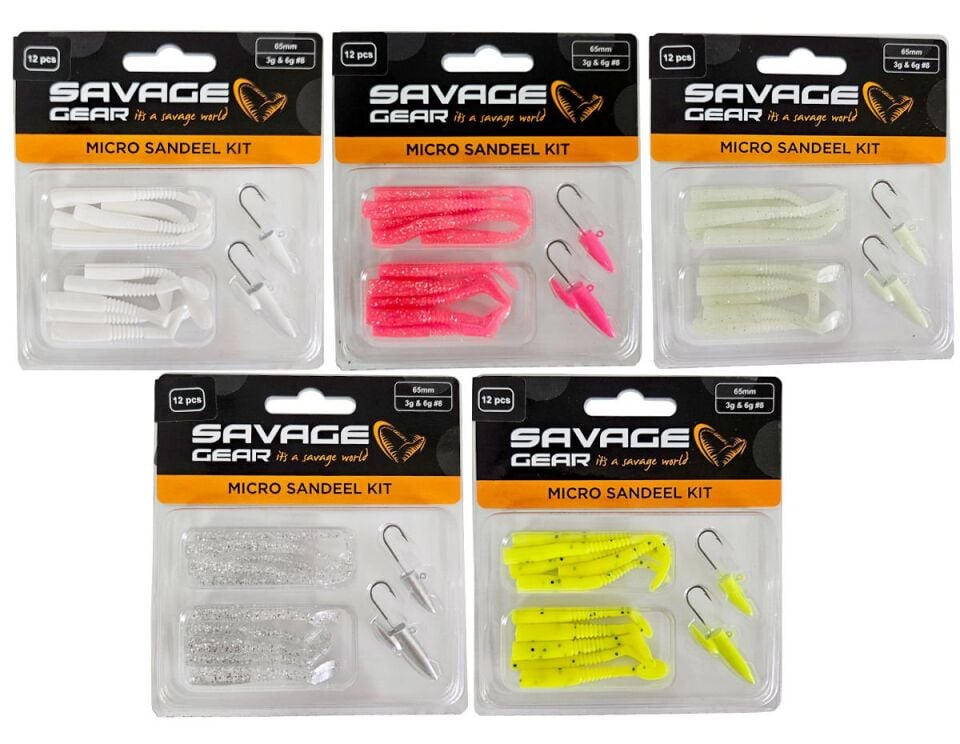 Savage Gear Lrf Micro Sandeel Kit 12 Adet(1+1.5+5) Sahte Balık